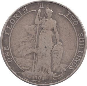 1902 FLORIN ( FINE ) - FLORIN - Cambridgeshire Coins