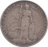1902 FLORIN ( FINE ) - FLORIN - Cambridgeshire Coins
