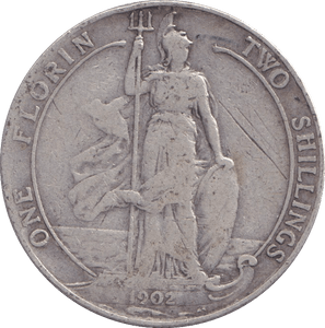 1902 FLORIN ( FINE ) - FLORIN - Cambridgeshire Coins