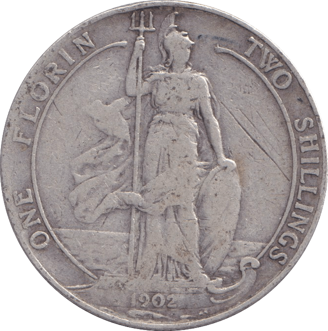 1902 FLORIN ( FINE ) - FLORIN - Cambridgeshire Coins