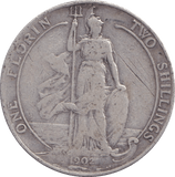 1902 FLORIN ( FINE ) - FLORIN - Cambridgeshire Coins