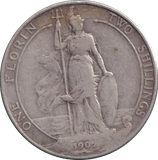 1902 FLORIN ( FINE ) - FLORIN - Cambridgeshire Coins