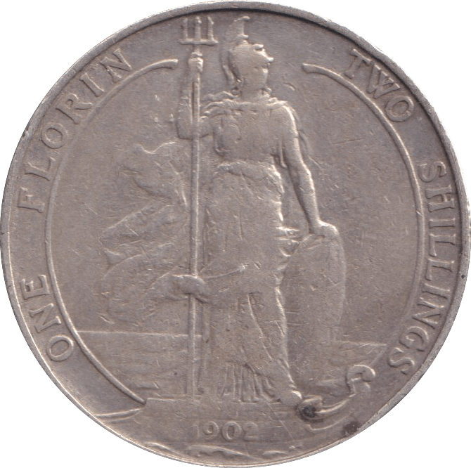 1902 FLORIN ( FINE ) - FLORIN - Cambridgeshire Coins