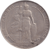 1902 FLORIN ( FINE ) - FLORIN - Cambridgeshire Coins