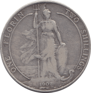 1902 FLORIN ( FINE ) - FLORIN - Cambridgeshire Coins