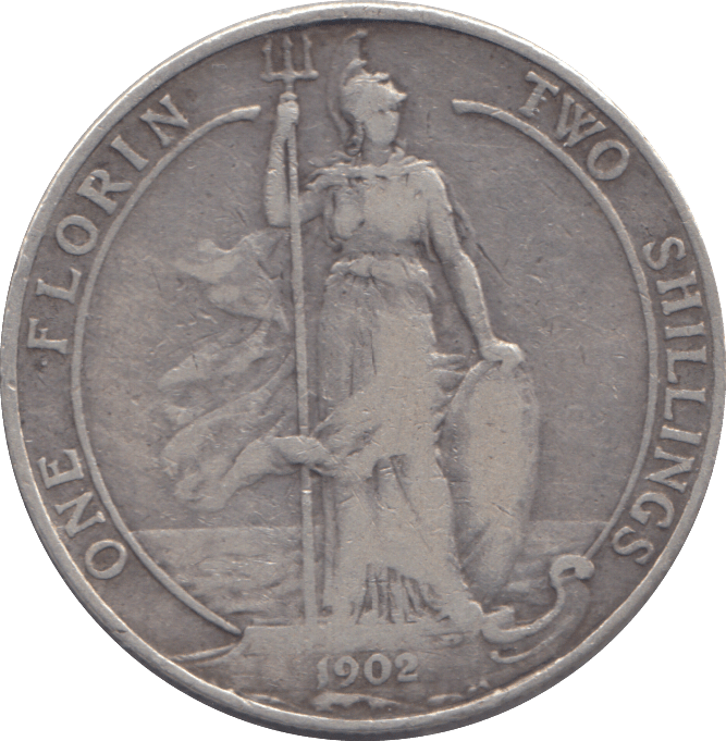 1902 FLORIN ( FINE ) - FLORIN - Cambridgeshire Coins