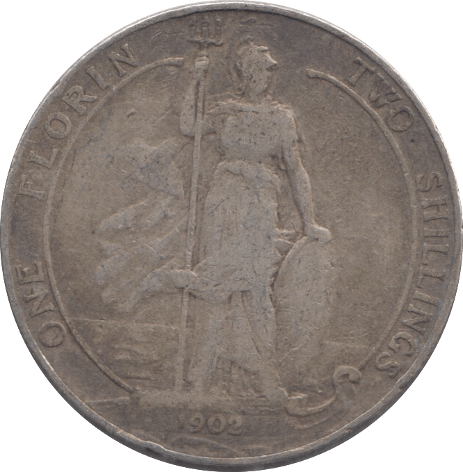 1902 FLORIN ( FINE ) - FLORIN - Cambridgeshire Coins