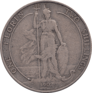 1902 FLORIN ( FINE ) - FLORIN - Cambridgeshire Coins