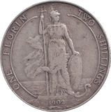 1902 FLORIN ( GF ) - FLORIN - Cambridgeshire Coins