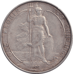 1902 FLORIN ( VF ) - FLORIN - Cambridgeshire Coins