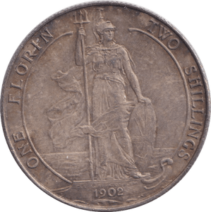1902 FLORIN ( VF ) - FLORIN - Cambridgeshire Coins