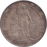 1902 FLORIN ( VF ) - FLORIN - Cambridgeshire Coins