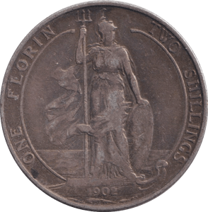 1902 FLORIN ( VF ) - FLORIN - Cambridgeshire Coins