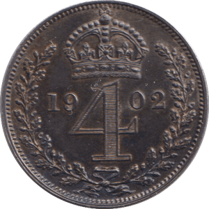 1902 FOURPENCE ( PROOF ) - MAUNDY FOURPENCE - Cambridgeshire Coins