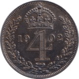 1902 FOURPENCE ( PROOF ) - MAUNDY FOURPENCE - Cambridgeshire Coins