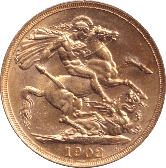 1902 GOLD DOUBLE SOVEREIGN ( UNC ) - DOUBLE SOVEREIGN - Cambridgeshire Coins
