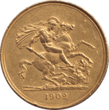 1902 GOLD FIVE POUND ( GVF ) - GOLD FIVE POUNDS - Cambridgeshire Coins