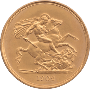 1902 GOLD FIVE POUND ( MATT PROOF ) - GOLD FIVE POUNDS - Cambridgeshire Coins