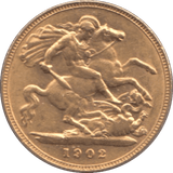1902 GOLD HALF SOVEREIGN ( EF ) - HALF SOVEREIGN - Cambridgeshire Coins