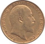 1902 GOLD HALF SOVEREIGN ( VF ) - HALF SOVEREIGN - Cambridgeshire Coins