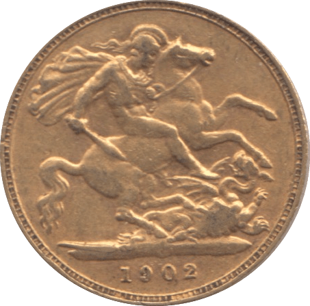 1902 GOLD HALF SOVEREIGN ( VF ) - HALF SOVEREIGN - Cambridgeshire Coins