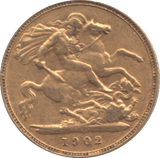 1902 GOLD HALF SOVEREIGN ( VF ) - HALF SOVEREIGN - Cambridgeshire Coins