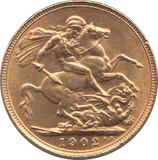 1902 GOLD SOVEREIGN ( AUNC ) - SOVEREIGN - Cambridgeshire Coins