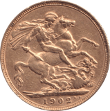 1902 GOLD SOVEREIGN ( GVF ) - SOVEREIGN - Cambridgeshire Coins
