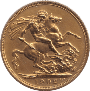 1902 GOLD SOVEREIGN ( MATT PROOF ) - HALF SOVEREIGN - Cambridgeshire Coins