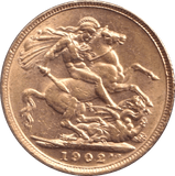 1902 GOLD SOVEREIGN ( UNC ) - SOVEREIGN - Cambridgeshire Coins