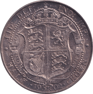 1902 HALFCROWN ( AUNC ) - HALFCROWN - Cambridgeshire Coins