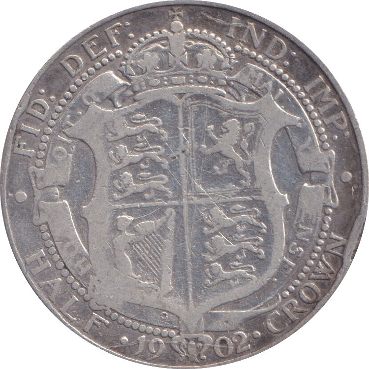 1902 HALFCROWN ( FINE ) - HALFCROWN - Cambridgeshire Coins