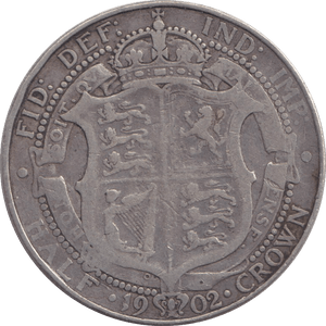 1902 HALFCROWN ( FINE ) - HALFCROWN - Cambridgeshire Coins