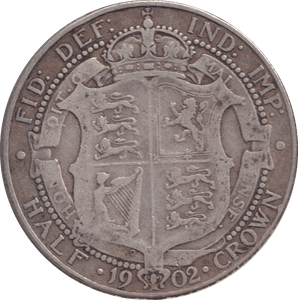 1902 HALFCROWN ( FINE ) - HALFCROWN - Cambridgeshire Coins