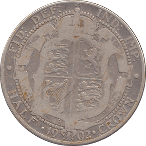 1902 HALFCROWN ( FINE ) - HALFCROWN - Cambridgeshire Coins