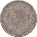1902 HALFCROWN ( FINE ) - HALFCROWN - Cambridgeshire Coins