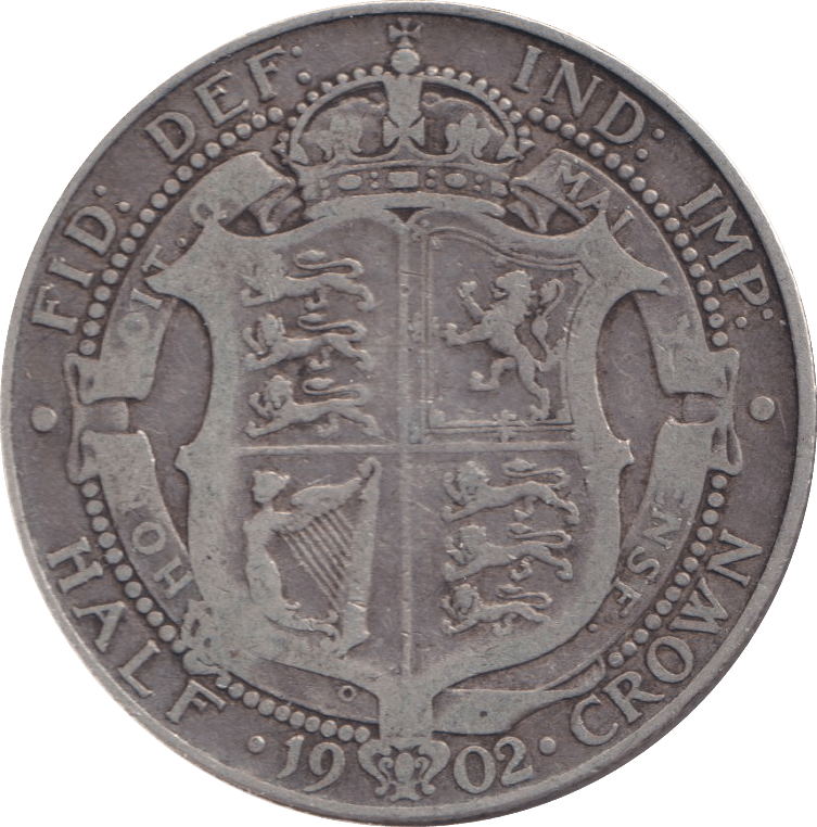 1902 HALFCROWN ( FINE ) - Halfcrown - Cambridgeshire Coins