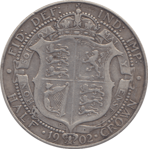1902 HALFCROWN ( FINE ) - WORLD COINS - Cambridgeshire Coins