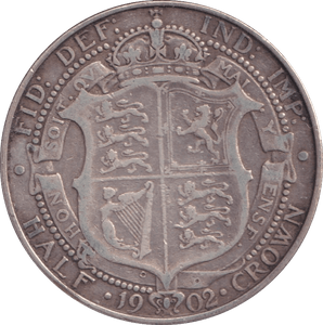 1902 HALFCROWN ( GF ) - Halfcrown - Cambridgeshire Coins