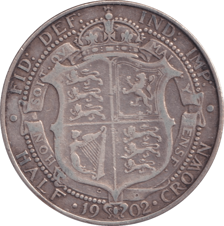 1902 HALFCROWN ( GF ) - Halfcrown - Cambridgeshire Coins
