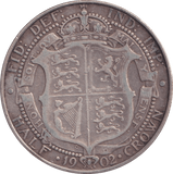 1902 HALFCROWN ( GF ) - Halfcrown - Cambridgeshire Coins