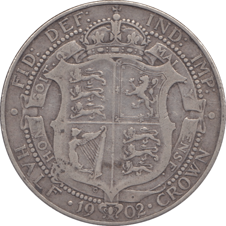 1902 HALFCROWN ( GF ) - Halfcrown - Cambridgeshire Coins