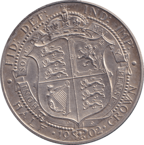 1902 HALFCROWN ( MATT PROOF ) - HALFCROWN - Cambridgeshire Coins