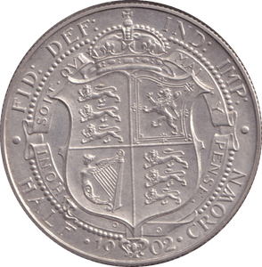 1902 HALFCROWN ( MATT PROOF ) - HALFCROWN - Cambridgeshire Coins