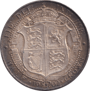 1902 HALFCROWN ( UNC ) - HALFCROWN - Cambridgeshire Coins