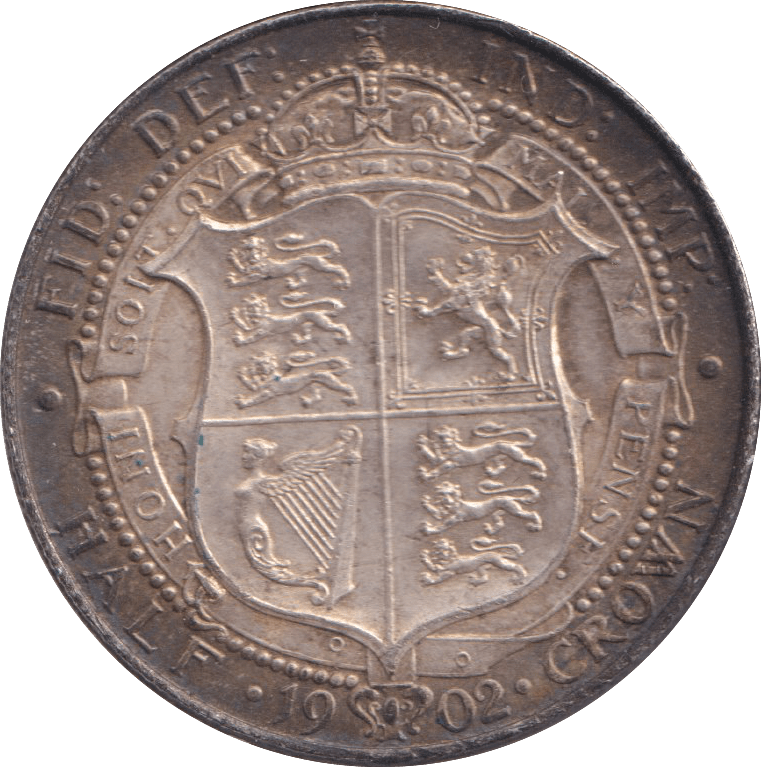 1902 HALFCROWN ( UNC ) - HALFCROWN - Cambridgeshire Coins