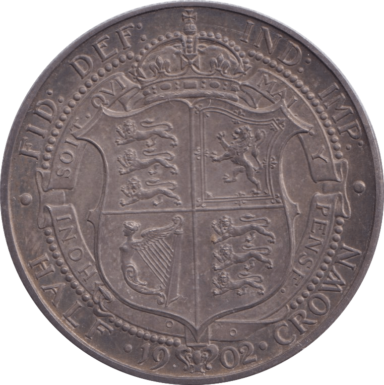 1902 HALFCROWN ( UNC ) - HALFCROWN - Cambridgeshire Coins