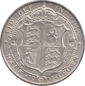 1902 HALFCROWN ( VF ) - HALFCROWN - Cambridgeshire Coins