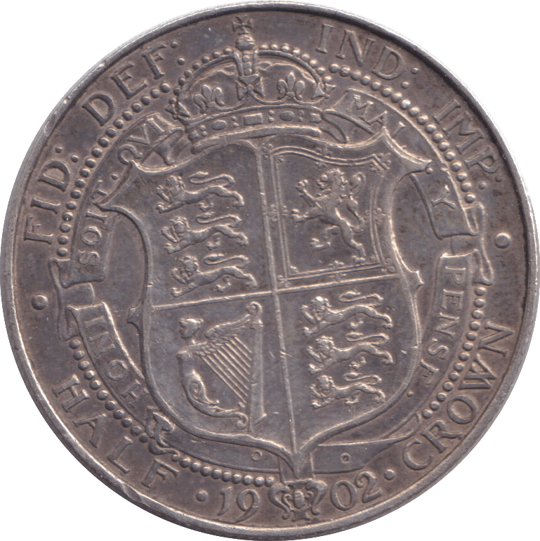 1902 HALFCROWN ( VF ) - HALFCROWN - Cambridgeshire Coins