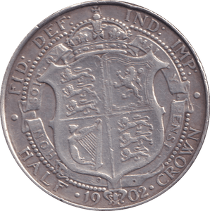 1902 HALFCROWN ( VF ) - HALFCROWN - Cambridgeshire Coins